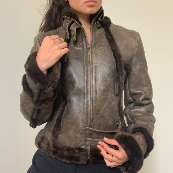 leather bomber jacket - Picture 12 of 14